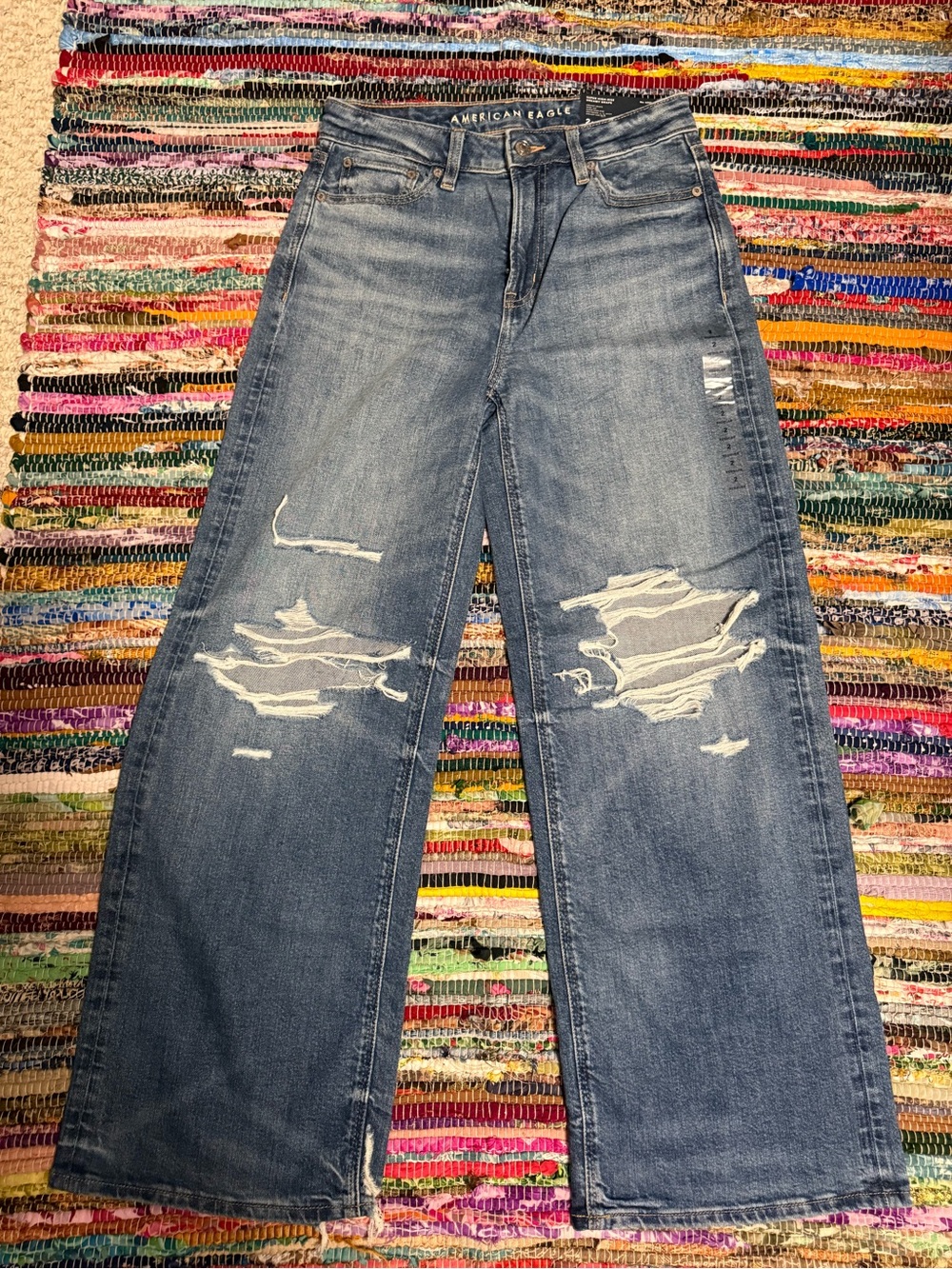American Eagle women’s dreamy drape wide leg jeans